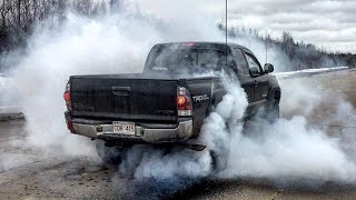 2005 Toyota Tacoma BURNOUT [upl. by Ahsaz522]