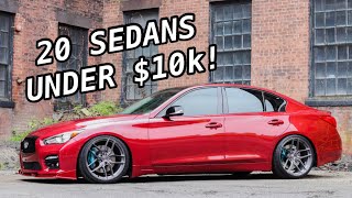 Top 20 Sport Sedans You Didn’t Know Were Under 10k [upl. by Anirhtak74]