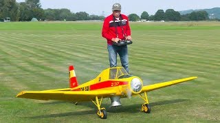 HUGE RC SCALE MODEL LET Z37 ČMELÁK IN DETAIL AND DEMO FLIGHT  RC MODEL AIRPLANE [upl. by Eseila]