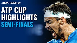 Medvedev Zverev Fognini Rublev Fight For Final Spot  ATP Cup 2021 SemiFinal Highlights [upl. by Morna]