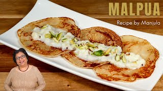 Malpua  Indian Pancake Dessert Recipe by Manjula [upl. by Aisereht]