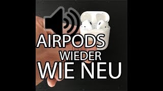 AirPods zu leise oder defekt DAS könnte Abhilfe schaffen Airpods richtig reinigen [upl. by Nomaj]