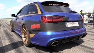 900HP Audi RS6 C7 w Garrett TURBO  Brutal REVS amp LAUNCH CONTROL 0265 kmh [upl. by Kerred]