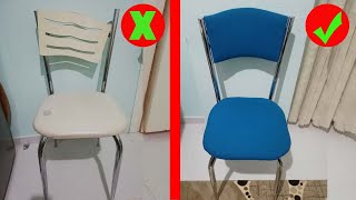 EVDE SANDALYE YENİLEME NASIL YAPILIR  CHAIR REFURBISHMENT  DIY [upl. by Okun]