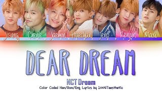 NCT DREAM 엔씨티 드림  Dear Dream 디어 드림 Color Coded HanRomEng Lyrics [upl. by Aipmylo]