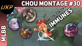 Chou Montage 30  Immune Franco Kaja Aurora Jawhead  Savage  unXpected  MLBB [upl. by Akimahs524]