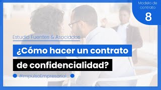 ¿Cómo redactar un contrato de confidencialidad ► Modelo de contrato de confidencialidad Perú 2022 [upl. by Adlei]