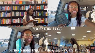 cozy bookstore vlog 🍂📚 spend the day book shopping at barnes and noble with me  book haul [upl. by Savage]