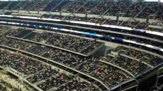 Dallas Cowboys Stadium inside view from end zone seats 400s [upl. by Los]