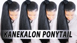 5 High Ponytail w KANEKALON BRAIDING HAIR [upl. by Naujek]