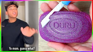 🌈 SOAP STORYTIME TIKTOK ✨ASMR Soap Cutting Relaxing Sounds ✨Best POVs Marrkadams Funny  Part [upl. by Ardnahs]