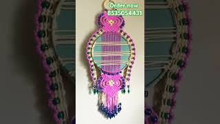 Macrame Mirror Design trendingdesign diyadecoration wholesaleprice diy macrametutorialhandmade [upl. by Anaej]