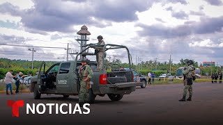 Más violencia en Culiacán a pesar del despliegue para acabar con la crisis  Noticias Telemundo [upl. by Uy142]