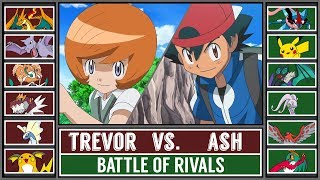 Ash vs Trevor Pokémon SunMoon  Kalos League Battle Custom [upl. by Vokaay828]