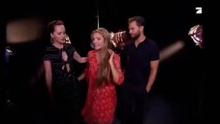 Jamie Dornan Dakota Johnson  PRO 7 Red Interview Promo [upl. by Eseneg]