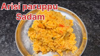 Arisi paruppu Sadam  simple recipe  Arisi paruppu Sadam [upl. by Doraj579]