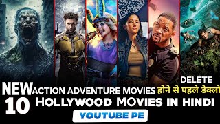 Top 10 Hollywood Action Movies in hindi  Hollywood Movies in hindi dubbed [upl. by Aytnahs]