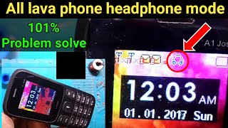 Lava headphone problem  lava keypad mobile headphone mode solution [upl. by Amzu]