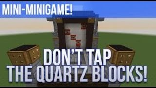 Minecraft minijeux  Dont Tap the quartz [upl. by Crowe]