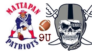 Meriden Raiders 9U 🏈 Mattapan Patriots 9U full game highlights 2024 [upl. by Otsirc579]