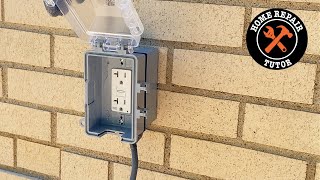 Outdoor GFCI Outlet Installation for Beginners [upl. by Imaj]