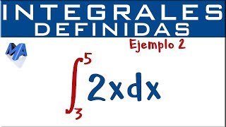 Integrales definidas  Ejemplo 2 [upl. by Araj]