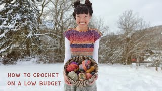 How to crochet on a low budget  3 tips that will help you crochet on a budget [upl. by Raclima]