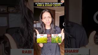 Trick to Learn RABI Crop and KHARIF Crops🔥 Cbse2024 Class10 SurabhiMamVedantu CbseExam [upl. by Dowd]