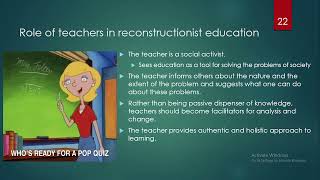 Social Reconstructionism Philosophy of Education Role of teachers Its Role in Education [upl. by Edurtreg]