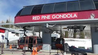 Red Pine Gondola Top Drive  Leitner Poma  Park City Canyons Utah [upl. by Henley]