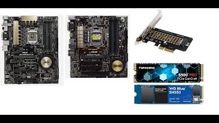 Asus Z97Pro amp Asus H97M PCI e M2 NVMe Boot [upl. by Renrut545]