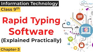 How to Use Rapid Typing Software Class 9 IT  Typing Software in IT Class 9  IT 402 Class 9 [upl. by Nepil20]