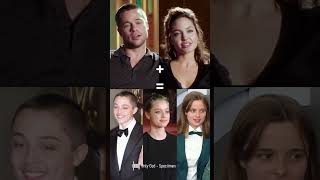 Angelina Jolie Brad Pitt and their children Knox Vivienne and Shiloh 💛 Music by speciimen [upl. by Micheline]