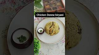 Chicken Donne Biryani food shorts [upl. by Lleuqram520]