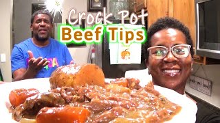 Crock Pot Beef Tips  I Tried Campbells Slow Cooker Pot Roast Sauce  I Needed MORE Flavor [upl. by Adnert]