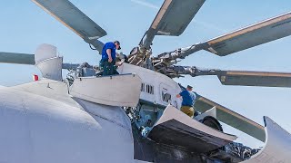 Crazy Process of Starting the World’s Biggest Helicopter Ever Produced [upl. by Tiras]