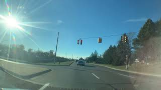 Driving to Southfield Michigan from Ferndale Michigan November 2022 [upl. by Iy]