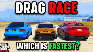 Benefactor Vorschlaghammer VS Benefactor Schafter V12 VS Lampadati Cinquemila Drag Race [upl. by Rehnberg496]