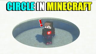 I made a circle in Minecraft  Minecraft Hindi [upl. by Naic]