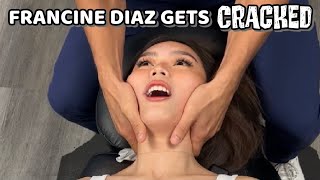 Filipina Actress Francine Diaz Gets Adjusted for the First time with Dr Tyler [upl. by Atiuqal]