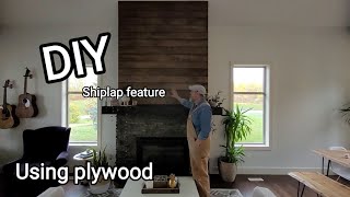 Shiplap fireplace wall [upl. by Dasi]