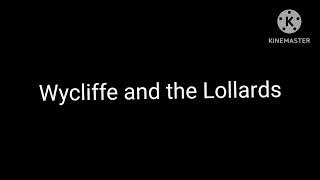 Wycliffe and the LollardsMiddle English Period [upl. by Grosz]