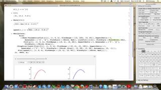 Parametric Curves Part 24 Modeling the motion of a ball a quotprojectilequot Part 3 [upl. by Megan]