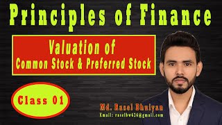 Valuation of Common Stock and Preferred Stock  Principles of Finance  Bangla Tutorial Class 01 [upl. by Reivazx462]