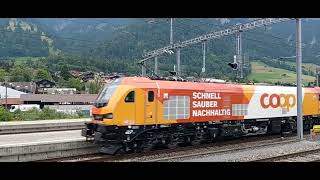 100720240930 h RailCareCoop Euro9000 bei der Durchfahrt in Frutigen [upl. by Balthazar147]