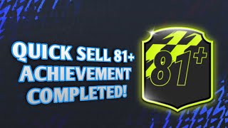 QUICK SELL 81 ACHIEVEMENT COMPLETED MADFUT 22 [upl. by Ehav156]