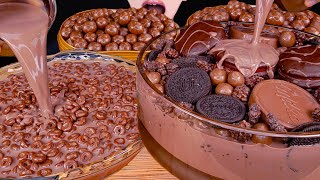 ASMR MALTESERS CHOCOLATE MILK MAGNUM ICE CREAM OREO NUTELLA DESSERT MUKBANG 몰티져스 먹방咀嚼音 EATING SOUNDS [upl. by Ermanno]