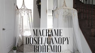 MACRAME DOSELCANOPY BOHO [upl. by Halilahk]