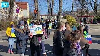 Friedensdemo der Nordenhamer Schüler [upl. by Nylrem]