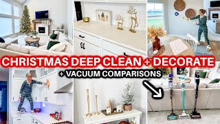 2024 CHRISTMAS CLEAN amp DECORATE WITH ME  COZY CHRISTMAS  CHRISTMAS DECOR DEEP CLEANING MOTIVATION [upl. by Yentihw]